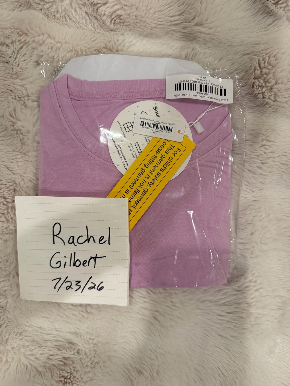 Little Sleepies Light Orchid Short-Sleeve Top